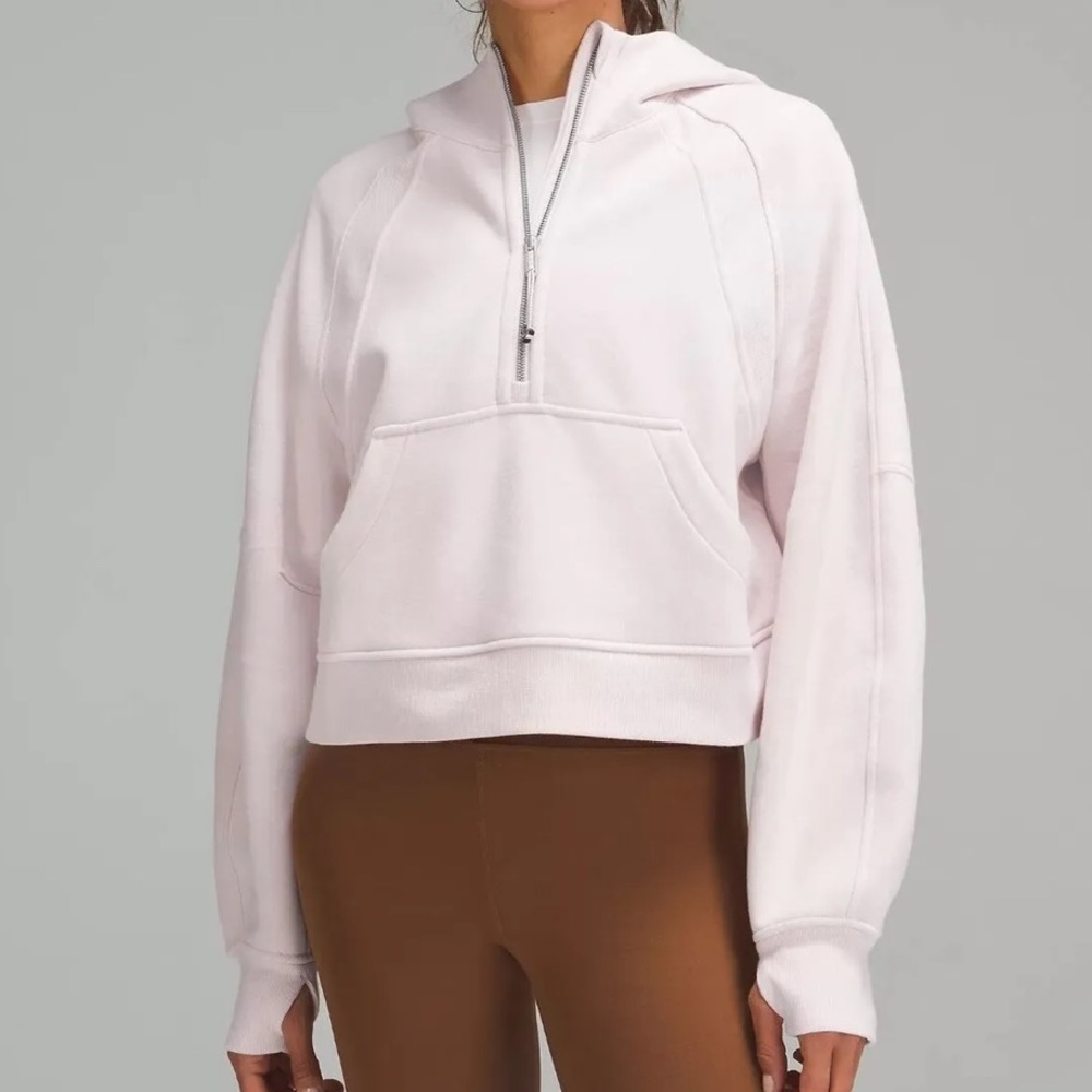 Lululemon Scuba Oversized Half-Zip Hoodie in Flush Pink, XS/S